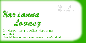 marianna lovasz business card